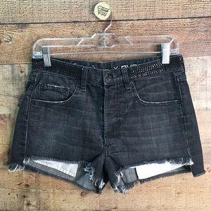 RVCA Black Denim Shorts.